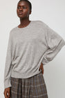 Boboutic Silk and Cashmere Sweater in Grey and Pink