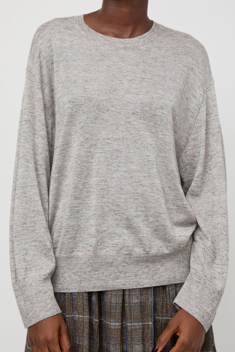 Boboutic Silk and Cashmere Sweater in Grey and Pink