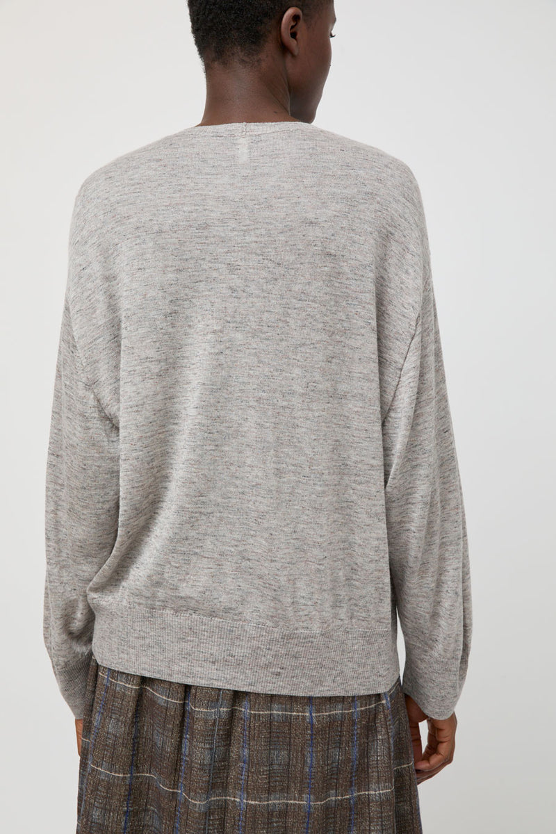 Boboutic Silk and Cashmere Sweater in Grey and Pink