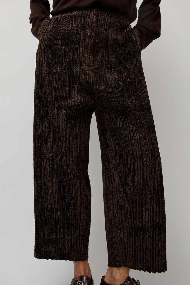 Boboutic Velvet Rib Trousers in Brown