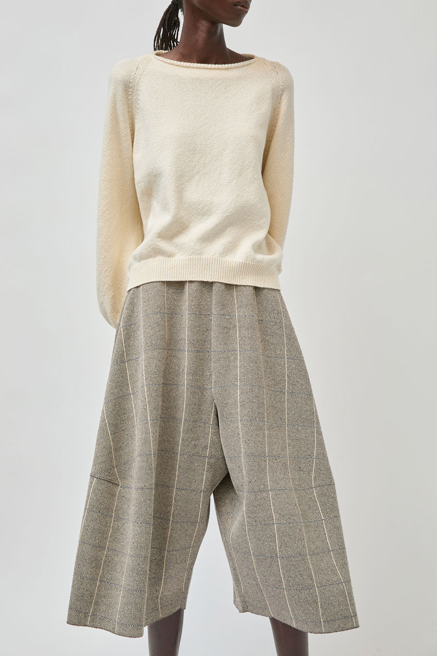 Boboutic Writing Skirtpants in Light Tweed
