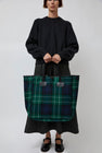 Brady Large Carryall in Green Tartan Wool