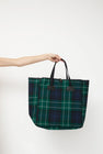 Brady Small Carryall in Green Tartan Wool