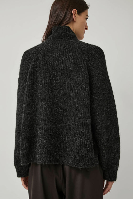 CORDERA Baby Alpaca Cardigan in Anthracite