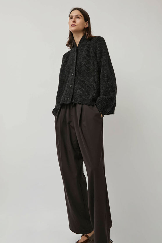 CORDERA Baby Alpaca Cardigan in Anthracite