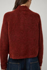 CORDERA Baby Alpaca Polo Sweater in Terracotta