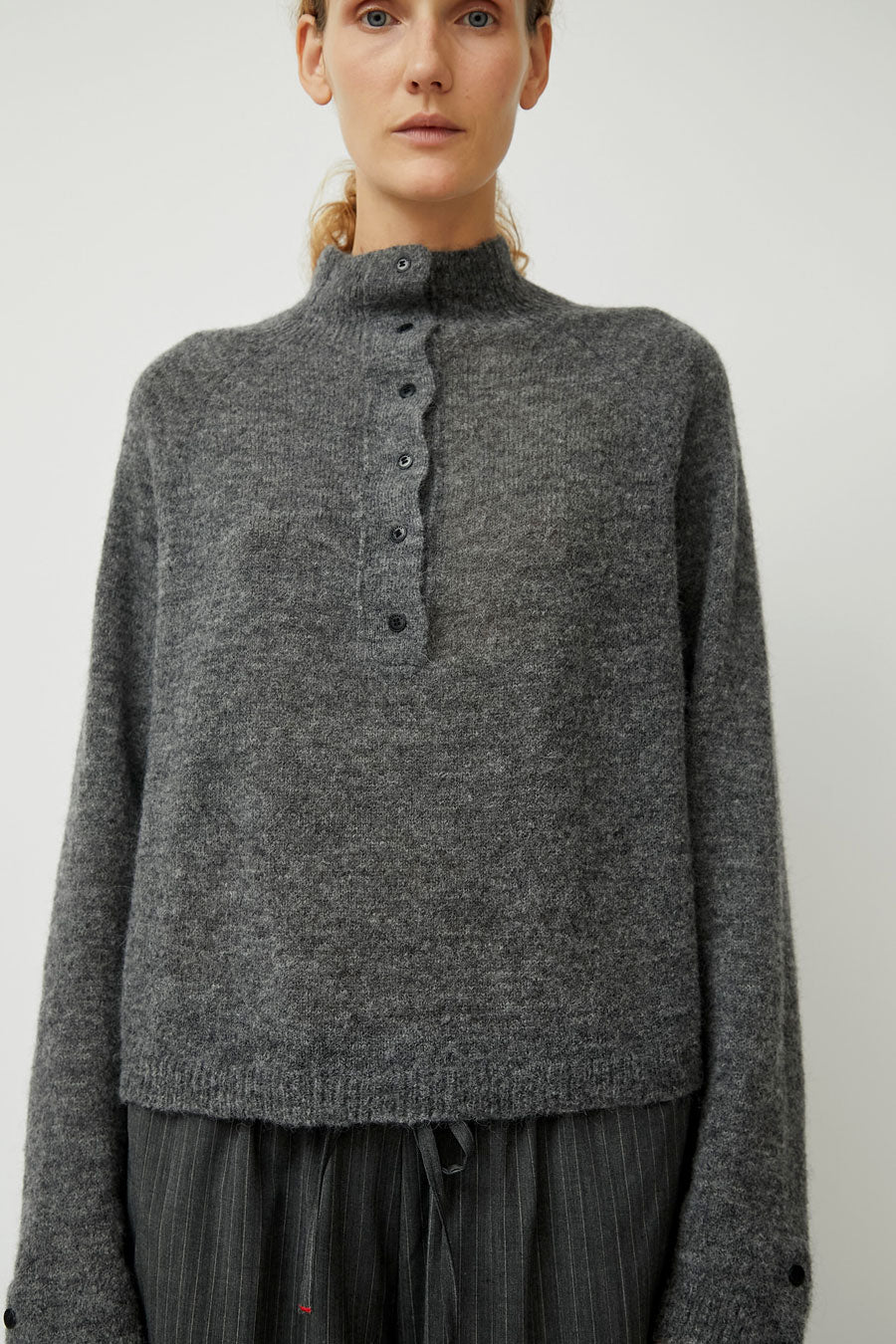 CORDERA Baby Alpaca Sweater in Grey