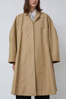 CORDERA Balloon Trench Coat in Camel