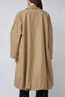 CORDERA Balloon Trench Coat in Camel