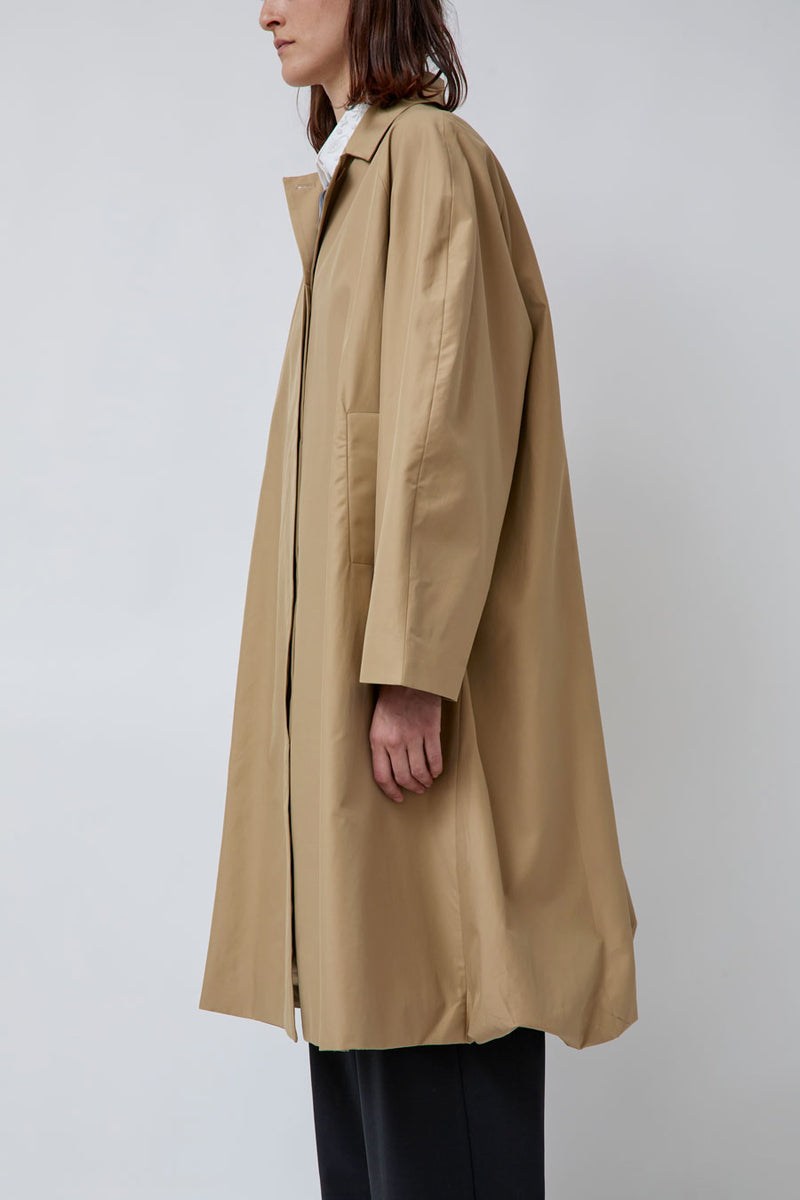 CORDERA Balloon Trench Coat in Camel