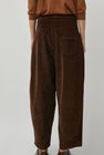 CORDERA Corduroy Baggy Pants in Brown