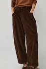 CORDERA Corduroy Baggy Pants in Brown