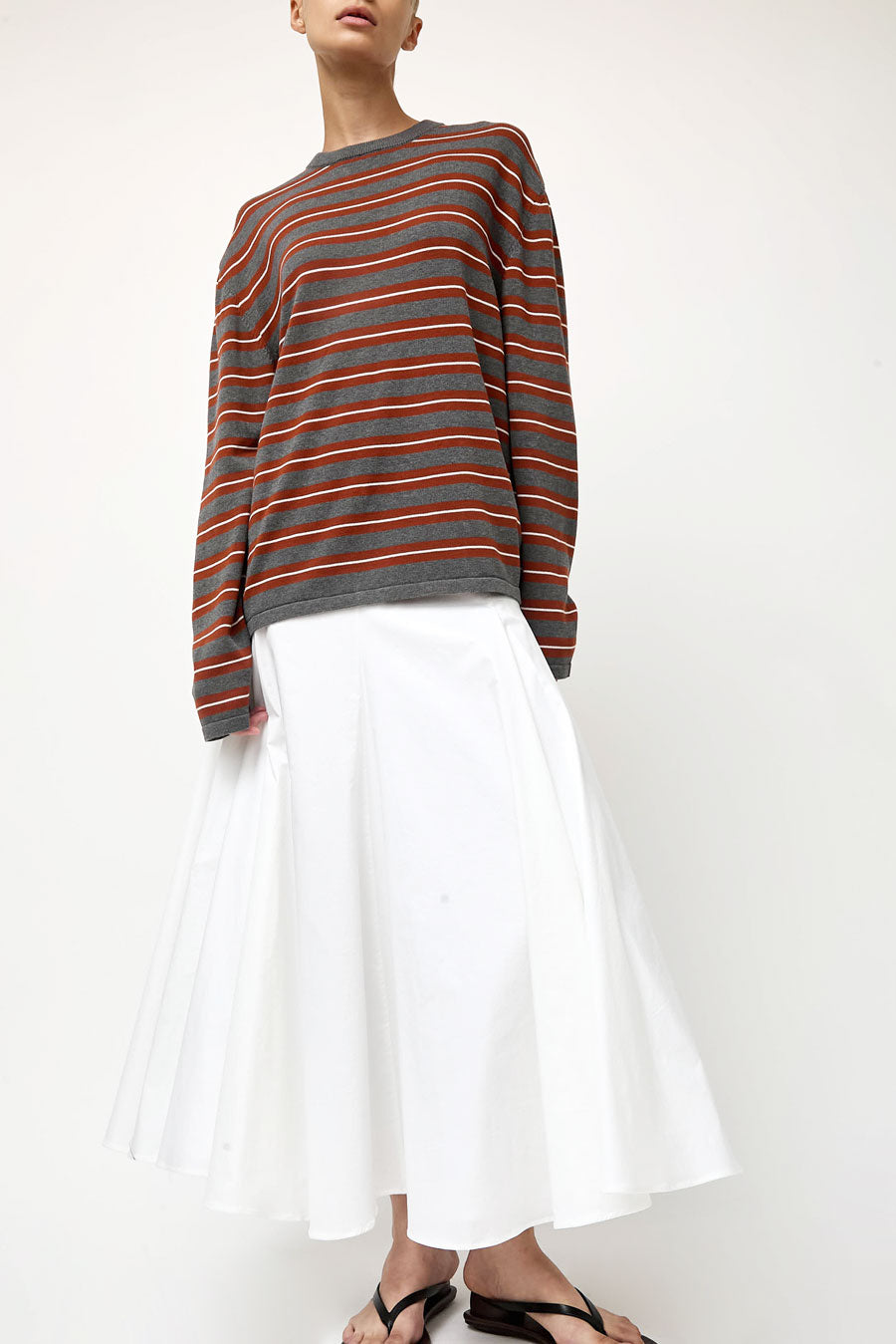 CORDERA Cotton Voluminous Skirt in White