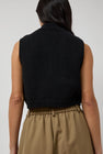 CORDERA Cotton Waistcoat in Black