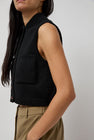 CORDERA Cotton Waistcoat in Black