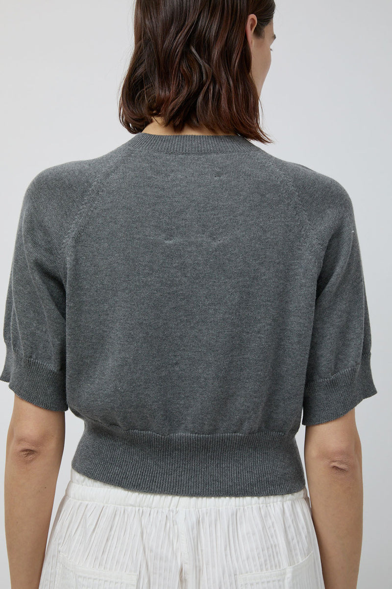 CORDERA Cotton & Cashmere Top in Grey