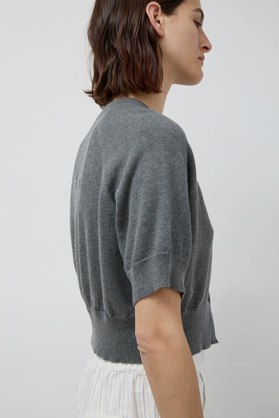 CORDERA Cotton & Cashmere Top in Grey