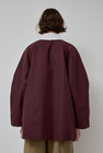 CORDERA Crochet Collar Jacket in Burgundy