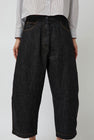 CORDERA Denim Curved Pants in Black