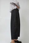 CORDERA Denim Curved Pants in Black