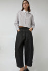 CORDERA Denim Curved Pants in Black