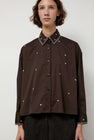 CORDERA Embroidery Shirt in Chocolate