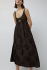 CORDERA Handmade Crochet Dress in Dark Brown