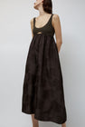 CORDERA Handmade Crochet Dress in Dark Brown