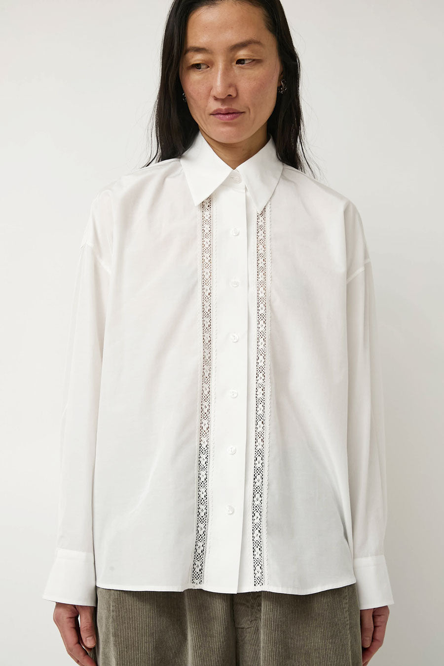 CORDERA Lace Shirt in White