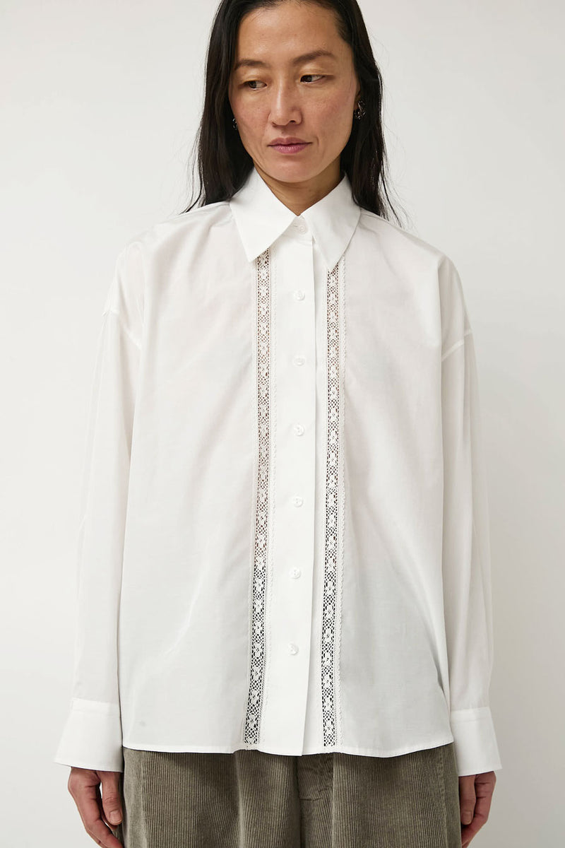 CORDERA Lace Shirt in White