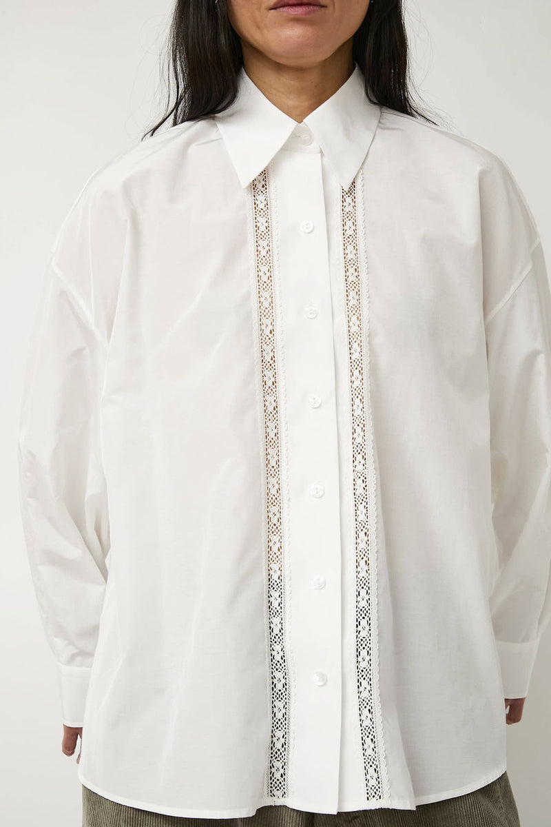 CORDERA Lace Shirt in White