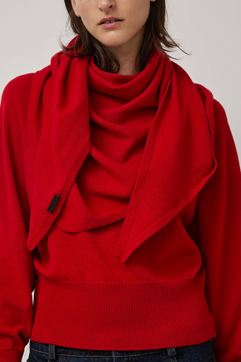 CORDERA Merino Wool Bandana in Red