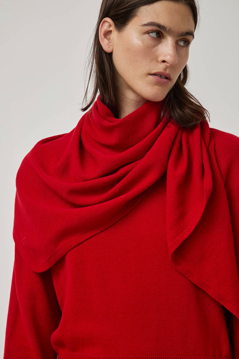 CORDERA Merino Wool Bandana in Red