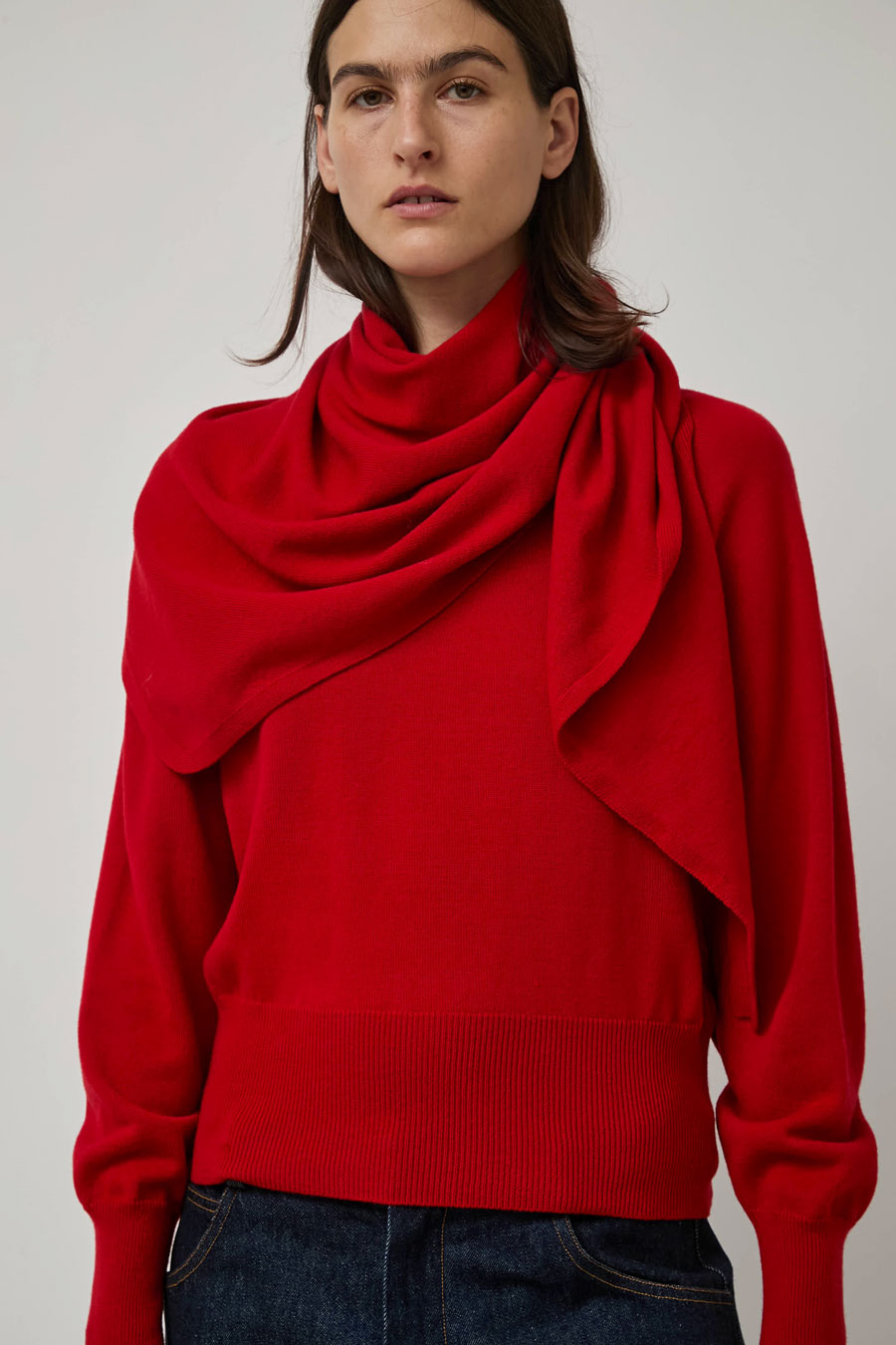 CORDERA Merino Wool Bandana in Red