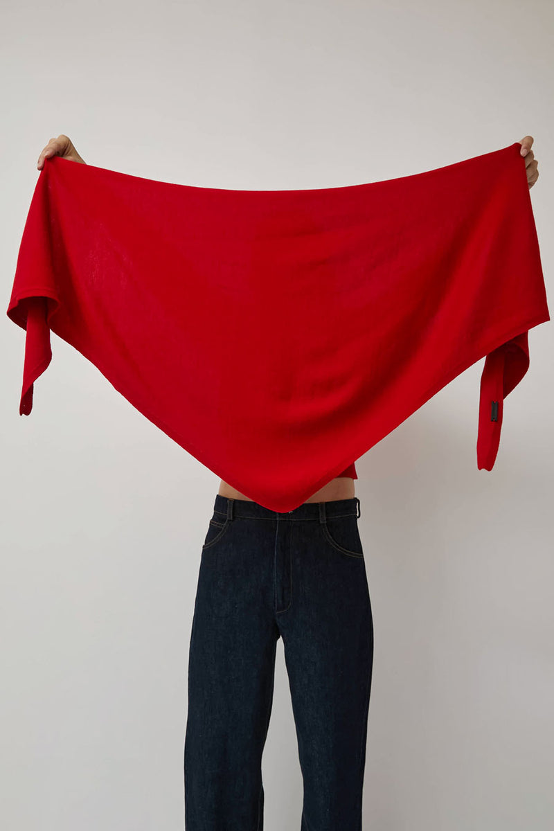 CORDERA Merino Wool Bandana in Red