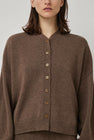 CORDERA Merino Wool Cardigan in Taupe