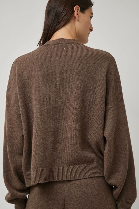 CORDERA Merino Wool Cardigan in Taupe