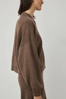 CORDERA Merino Wool Cardigan in Taupe