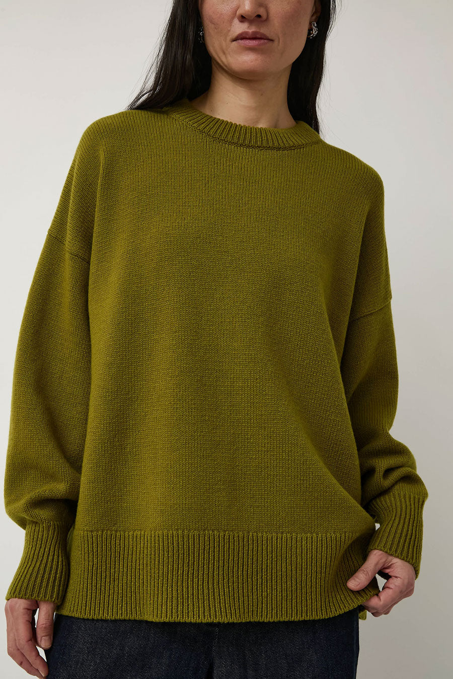 CORDERA Merino Wool Oversized Sweater in Woodbine
