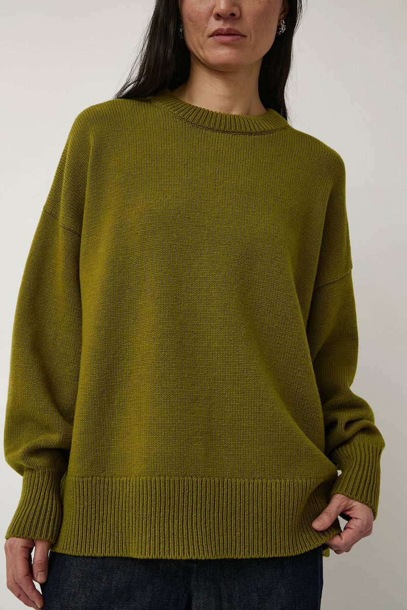CORDERA Merino Wool Oversized Sweater in Woodbine