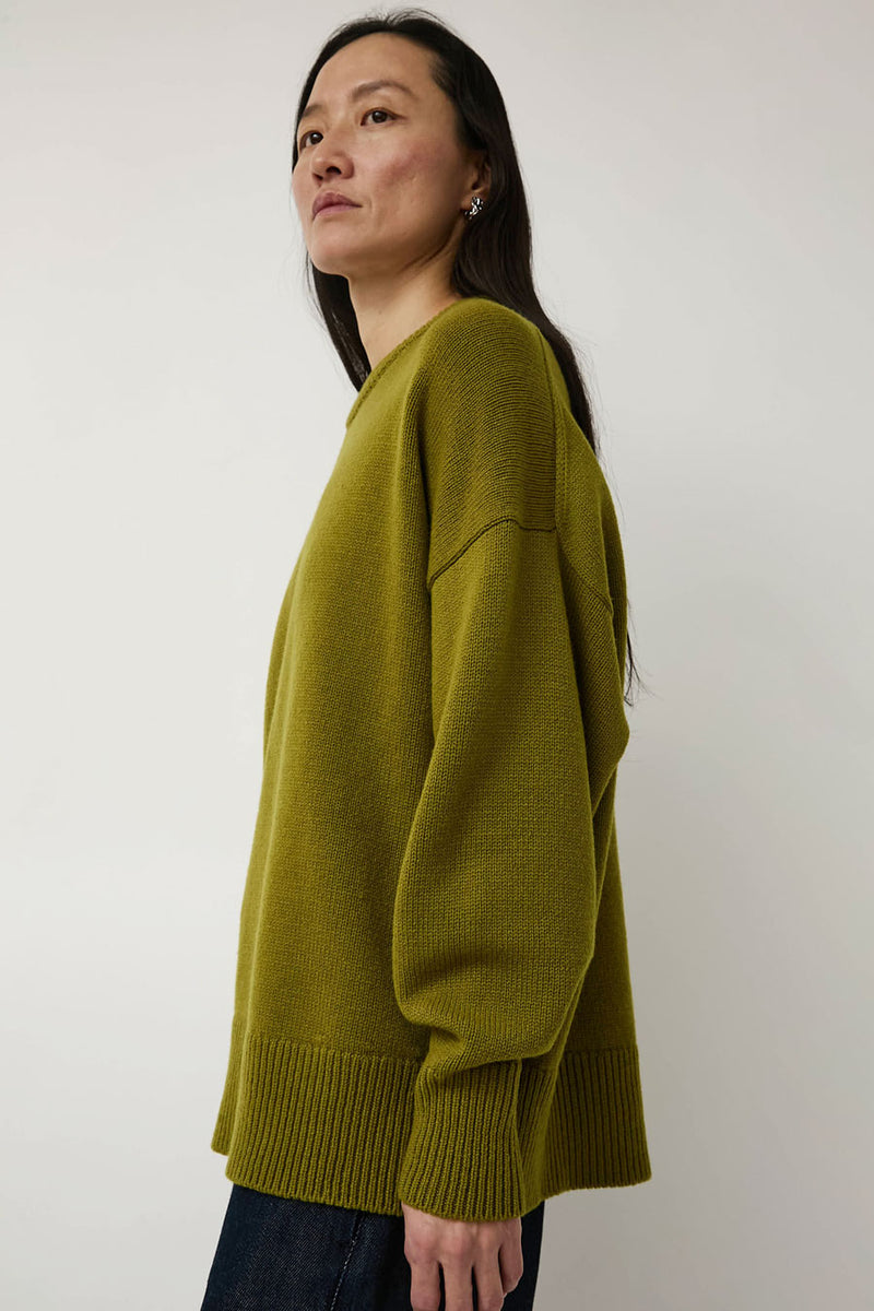 CORDERA Merino Wool Oversized Sweater in Woodbine
