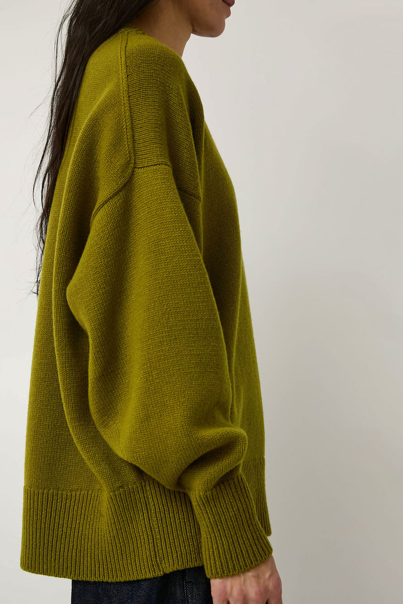 CORDERA Merino Wool Oversized Sweater in Woodbine