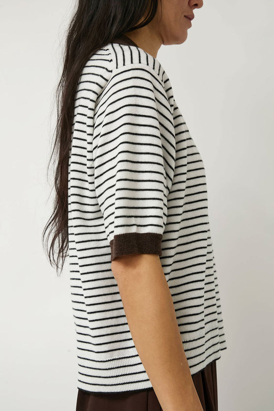 CORDERA Merino Wool Striped Polo In Stripe – No.6 Store