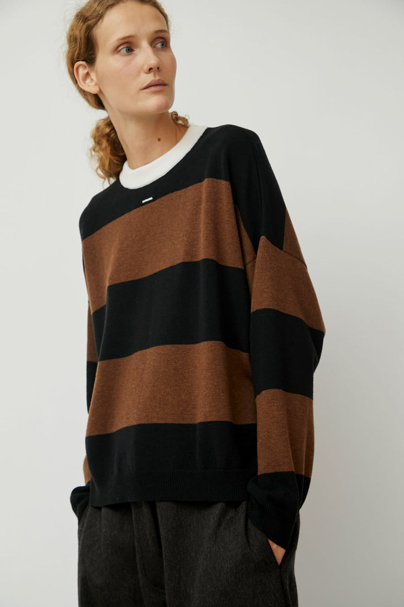 CORDERA Merino Wool Sweater in Stripe