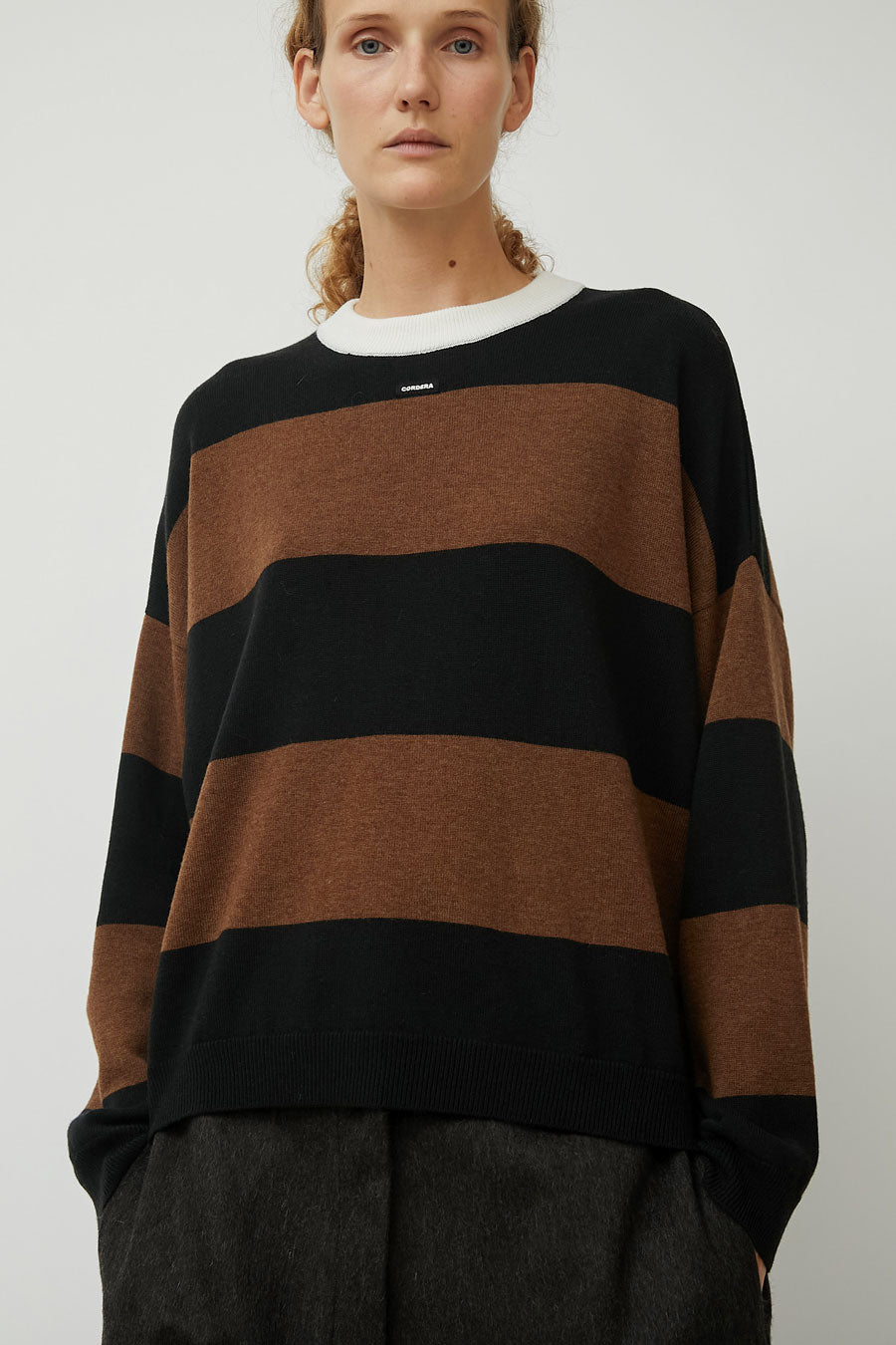 CORDERA Merino Wool Sweater in Stripe