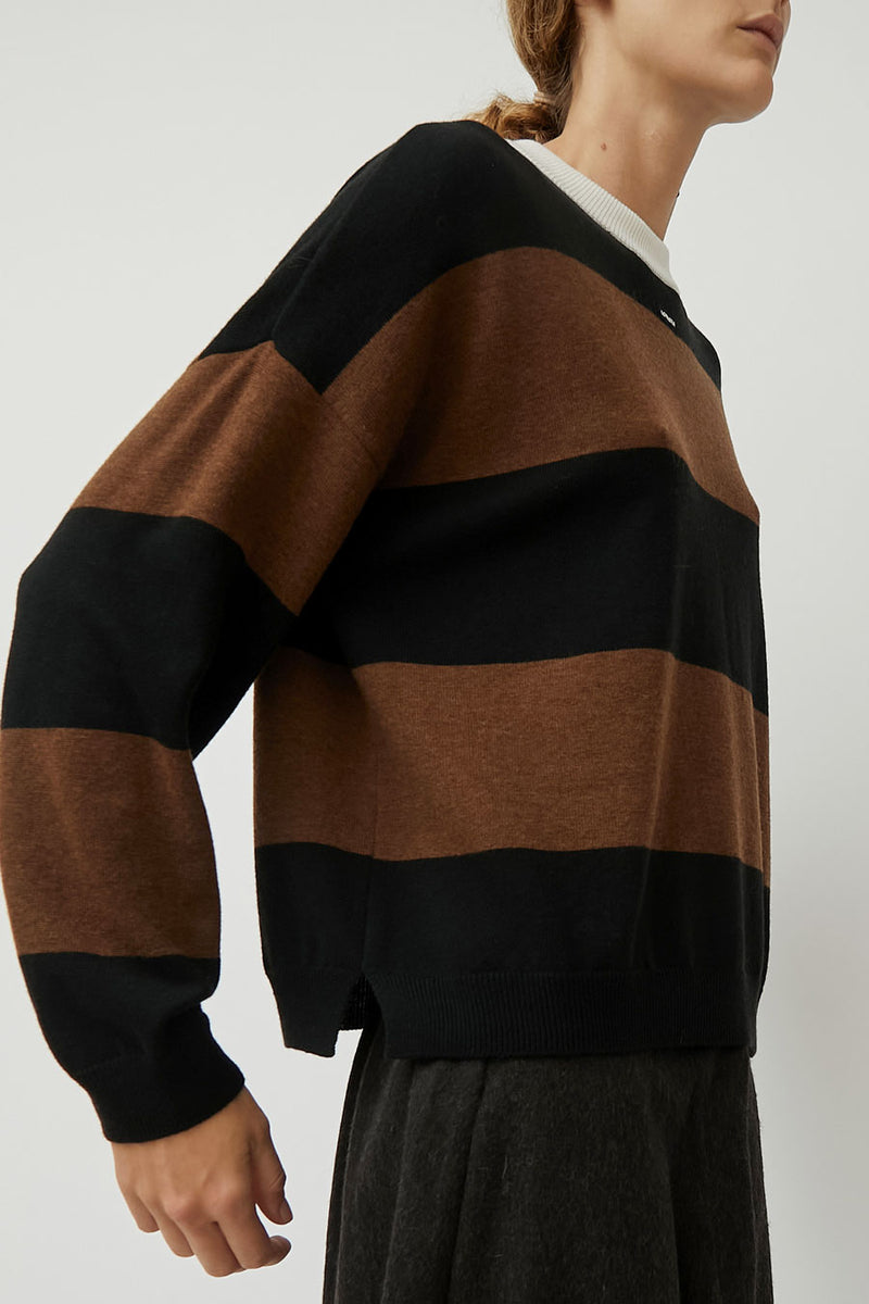 CORDERA Merino Wool Sweater in Stripe