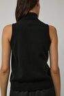 CORDERA Merino Wool Turtleneck Vest in Black