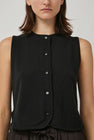 CORDERA Merino Wool Waistcoat in Black