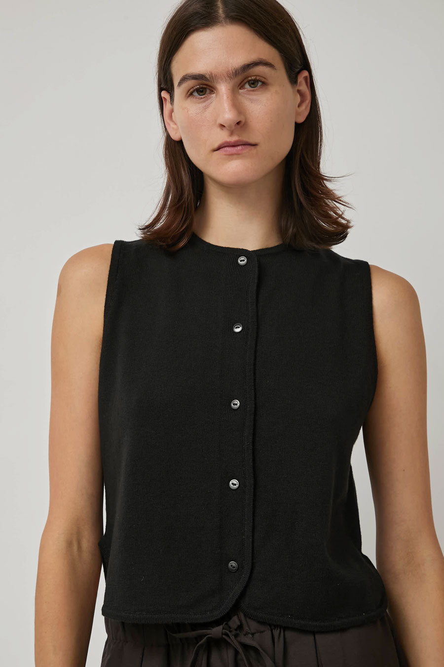 CORDERA Merino Wool Waistcoat in Black
