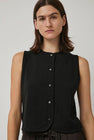 CORDERA Merino Wool Waistcoat in Black